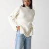 Clothing Pretty Lavish | Amory Grown Neck Knit Jumper Cream