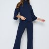 Clothing Pretty Lavish | Hayden Knit Trousers Navy