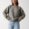 Clothing Pretty Lavish | Camille Oversized Borg Jumper Charcoal