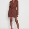 Clothing Pretty Lavish | Carrie Belted Blazer Dress