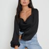 Clothing Pretty Lavish | Janis Blouse Black