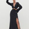 Clothing Pretty Lavish | Luca Cut Out Ring Dress Black