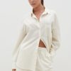 Clothing Pretty Lavish | Emery Boxy Shirt Cream