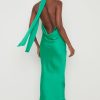 Clothing Pretty Lavish | Raleigh Recycled Cowl Back Midaxi Dress Emerald